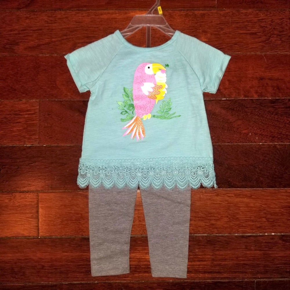 Parrot Crochet Legging Set